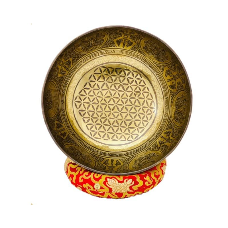 Flower Of Life Engraving Singing Bowl